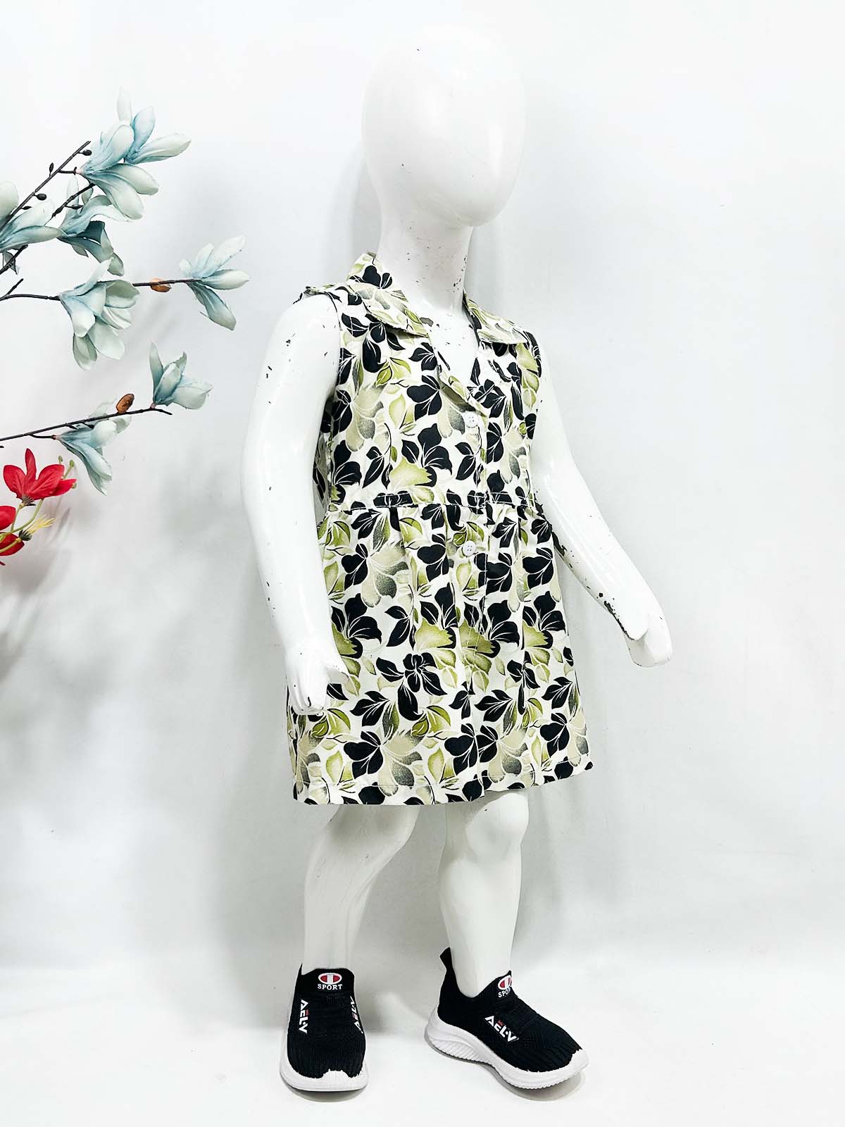 1Yr - 9Yrs Green Frock For Girls NG GF53