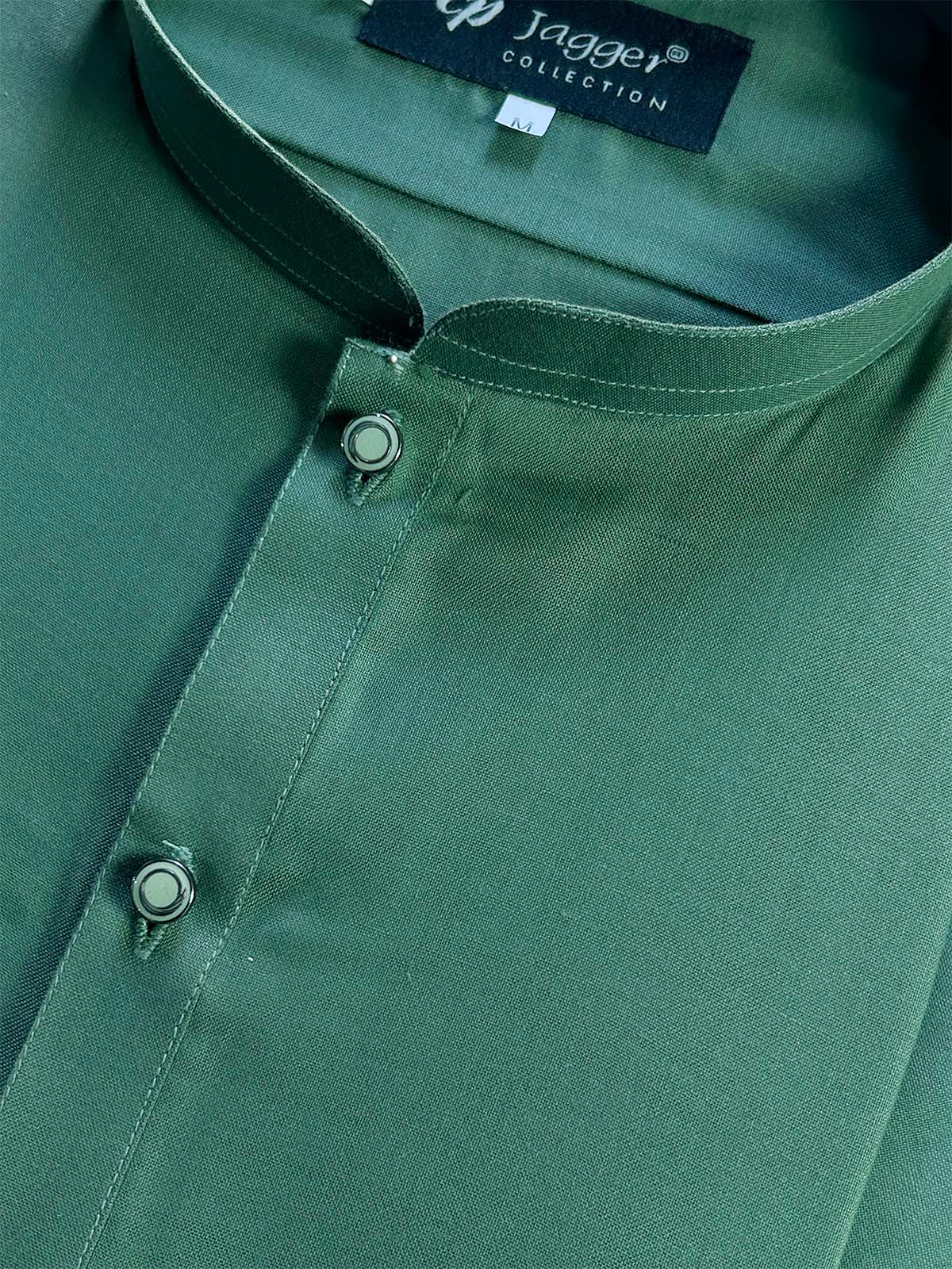 927 Green Stitched Suit Sherwani Collar Kameez Shalwar For Men MSK337