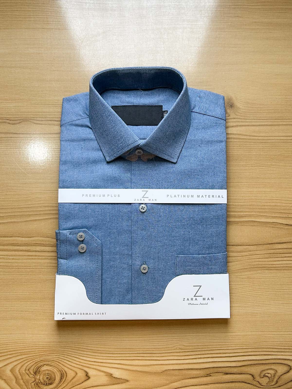 G Blue Premium Formal Dress Shirt For Men MFS496