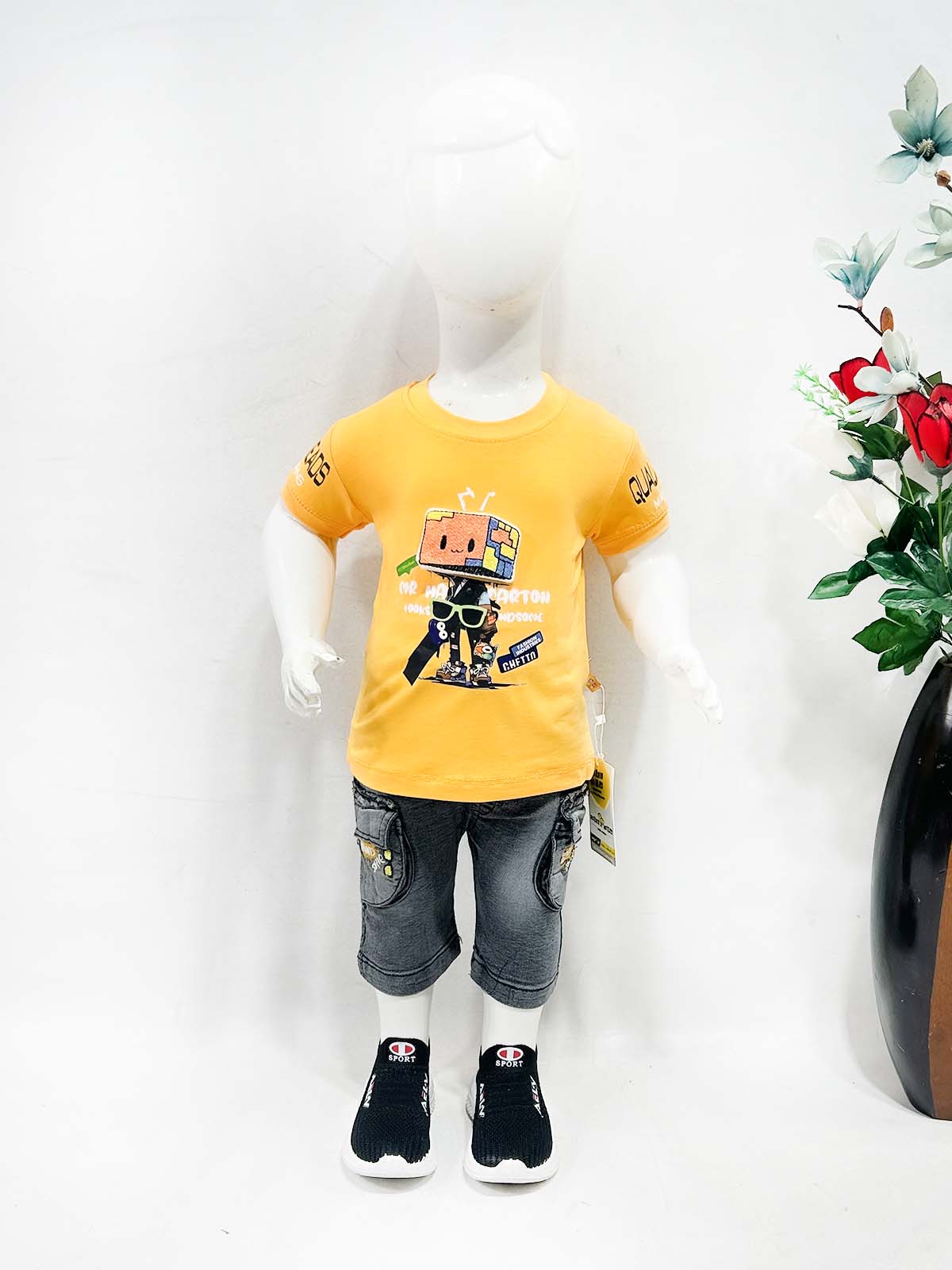 3Mth - 9Mth Yellow Baba Suit For Newborns AJ NBS739
