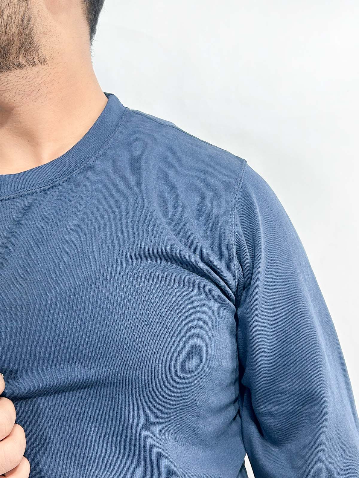 Navy Blue Full Sleeve T-Shirt For Men MTS405