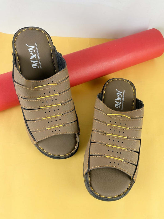 Brown Casual Slippers for Men MC171
