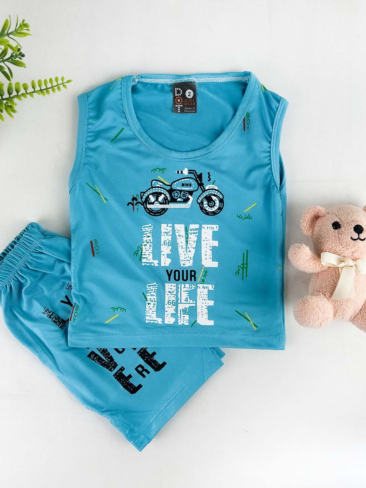 3Mth - 9Mth Blue Baba Suit For Newborn HG NBS782