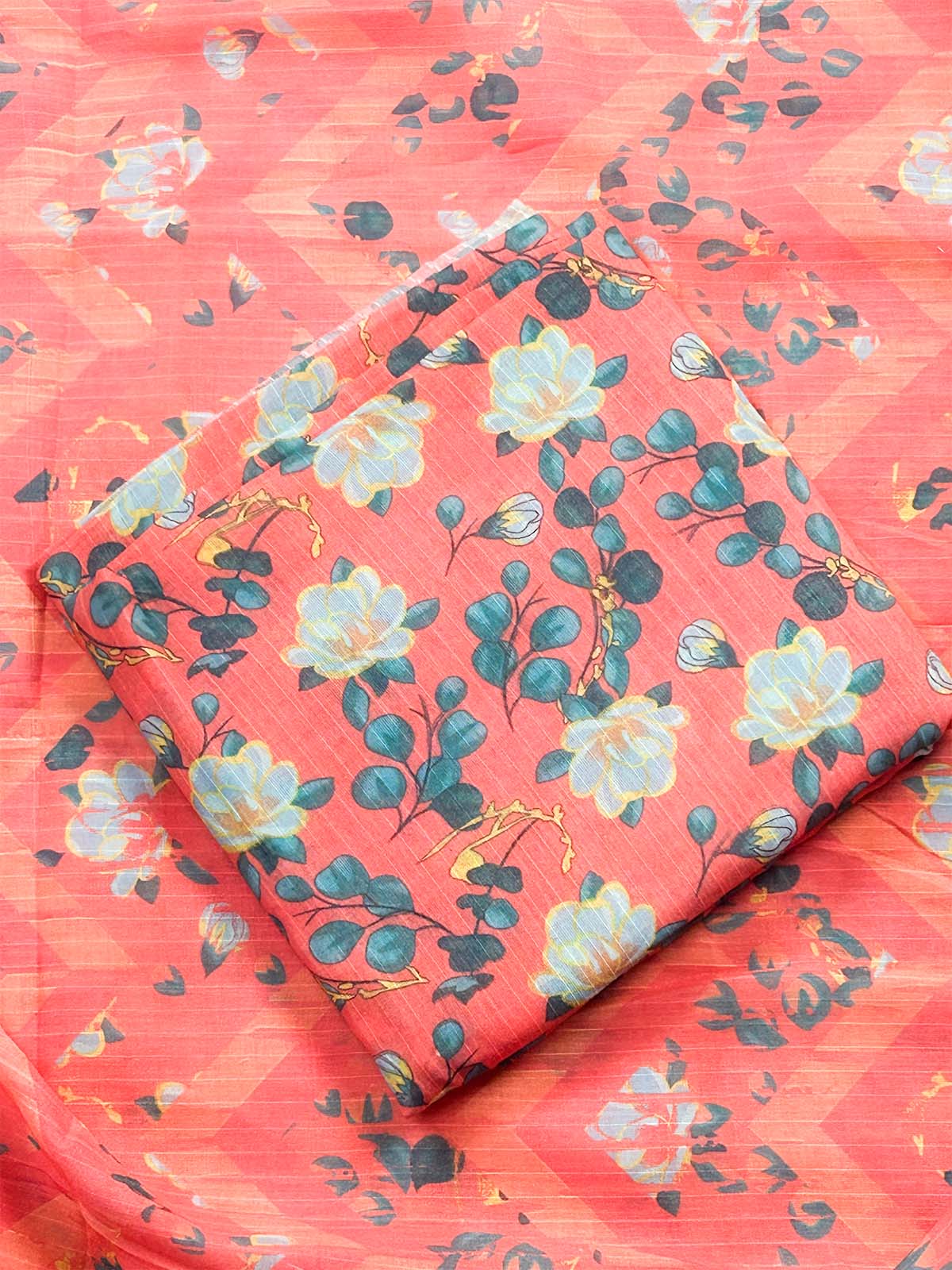 3Pcs Unstitched Digital Lawn Suit For Women WU268