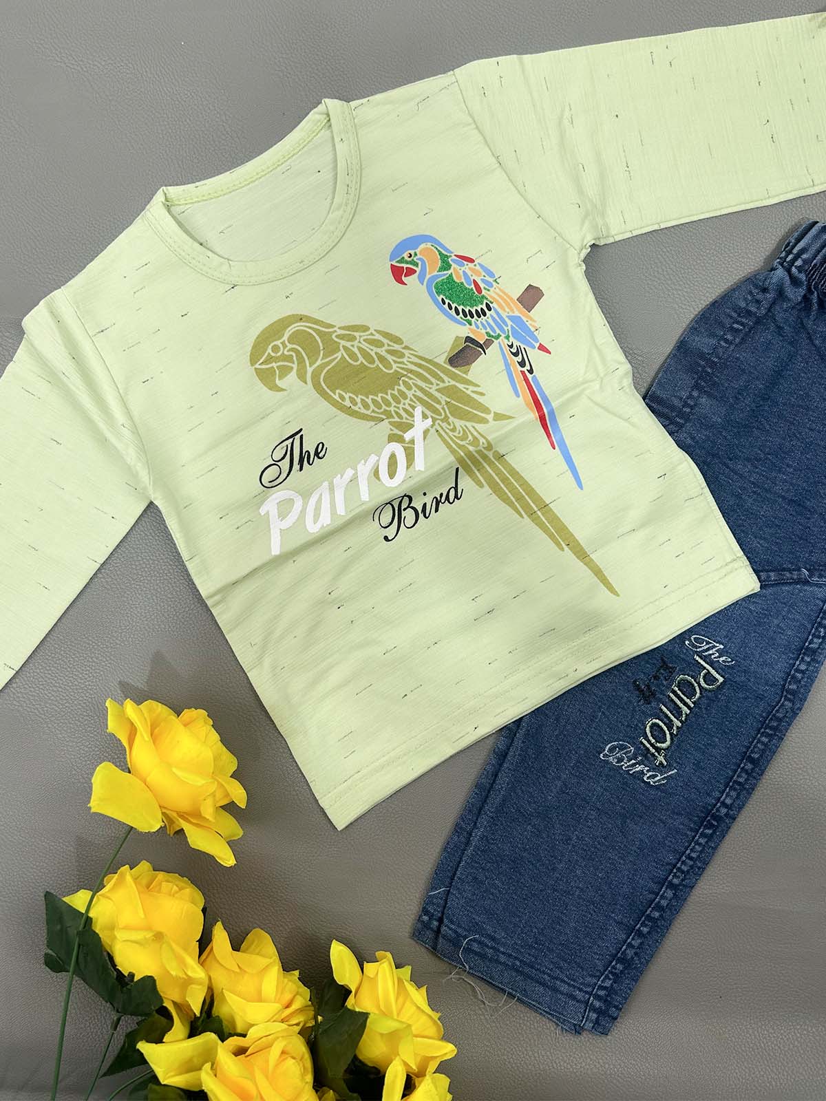 1Yr - 4Yrs Parrot Green Suit For Kids RZ BS739