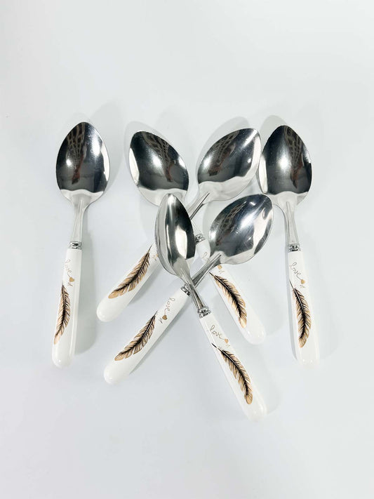 Pack of 6 Stainless Steel Table Spoons D110