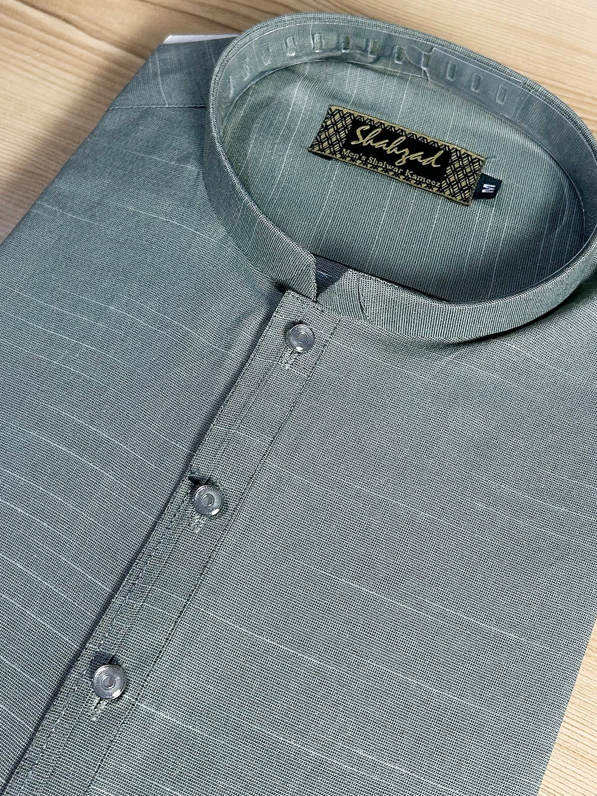 972-2 Green Stitched Kurta Pajama Suit For Men MSK427