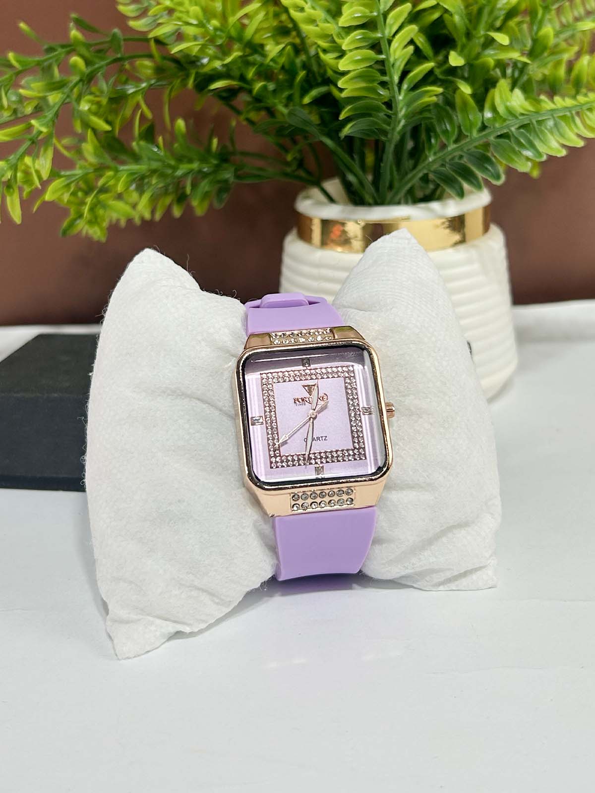 Purple Stylish Wrist Watch for Women WW147