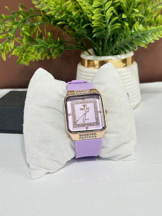 Purple Stylish Wrist Watch for Women WW147