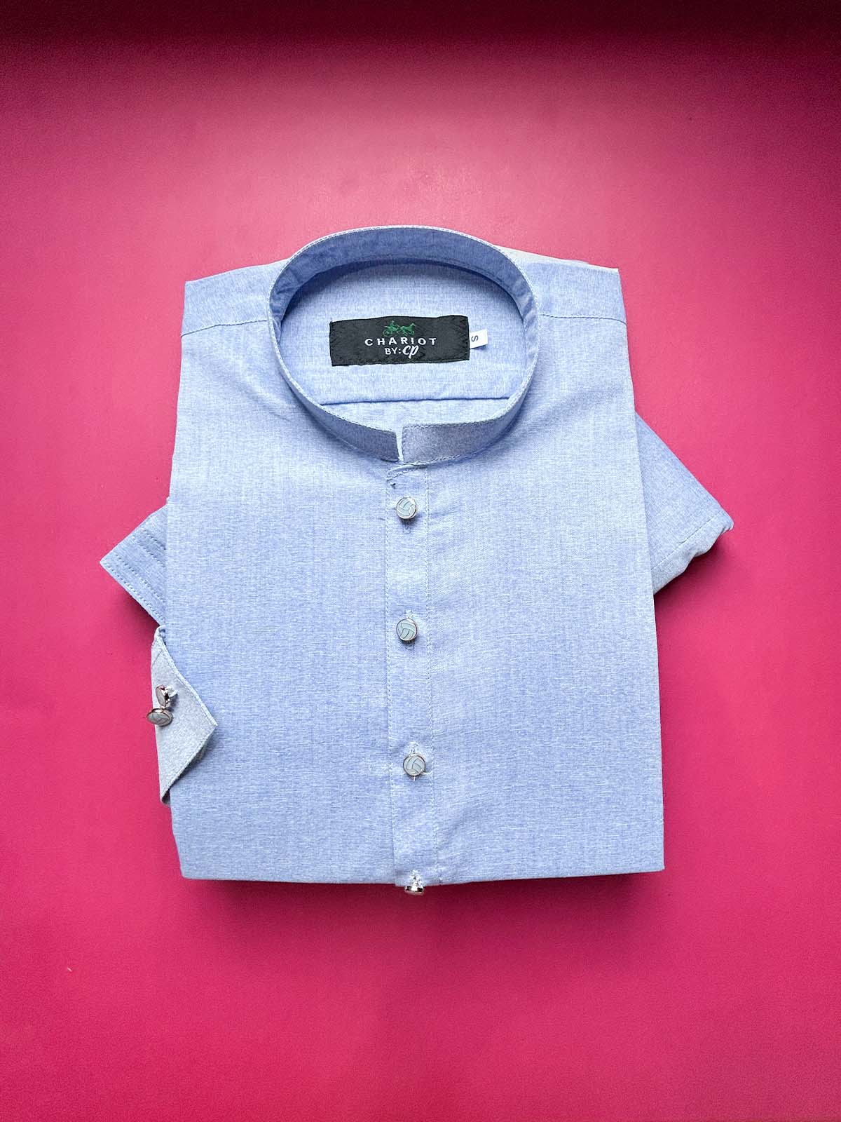 946A-5 Light Blue Stitched Suit Sherwani Collar Kameez Shalwar For Men MSK378