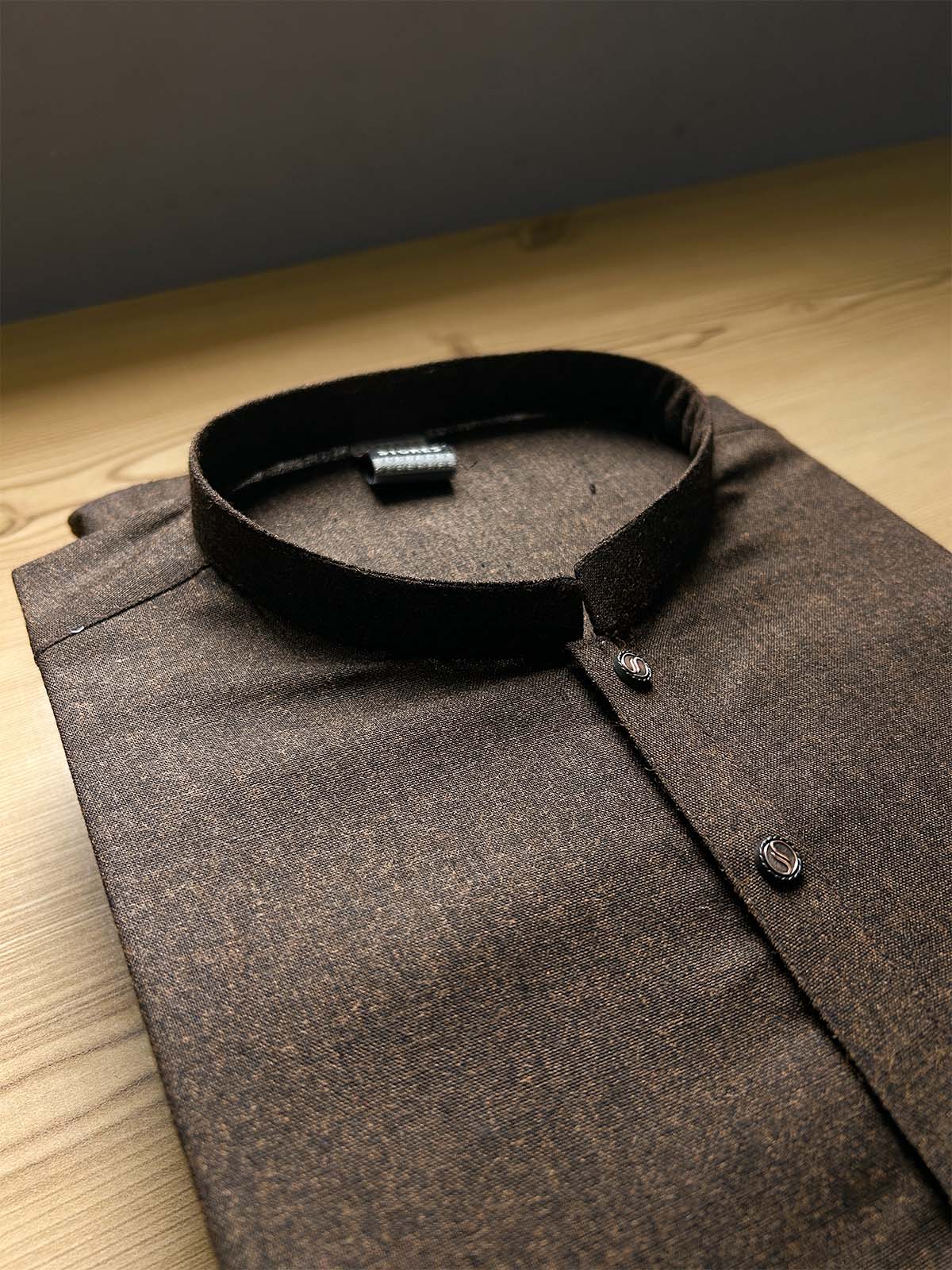 823-8 Woollen Stitched Suit Kameez Shalwar For Men MSK314