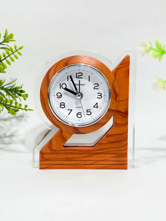 Wood Brown Table Clock With Alarm WTB45