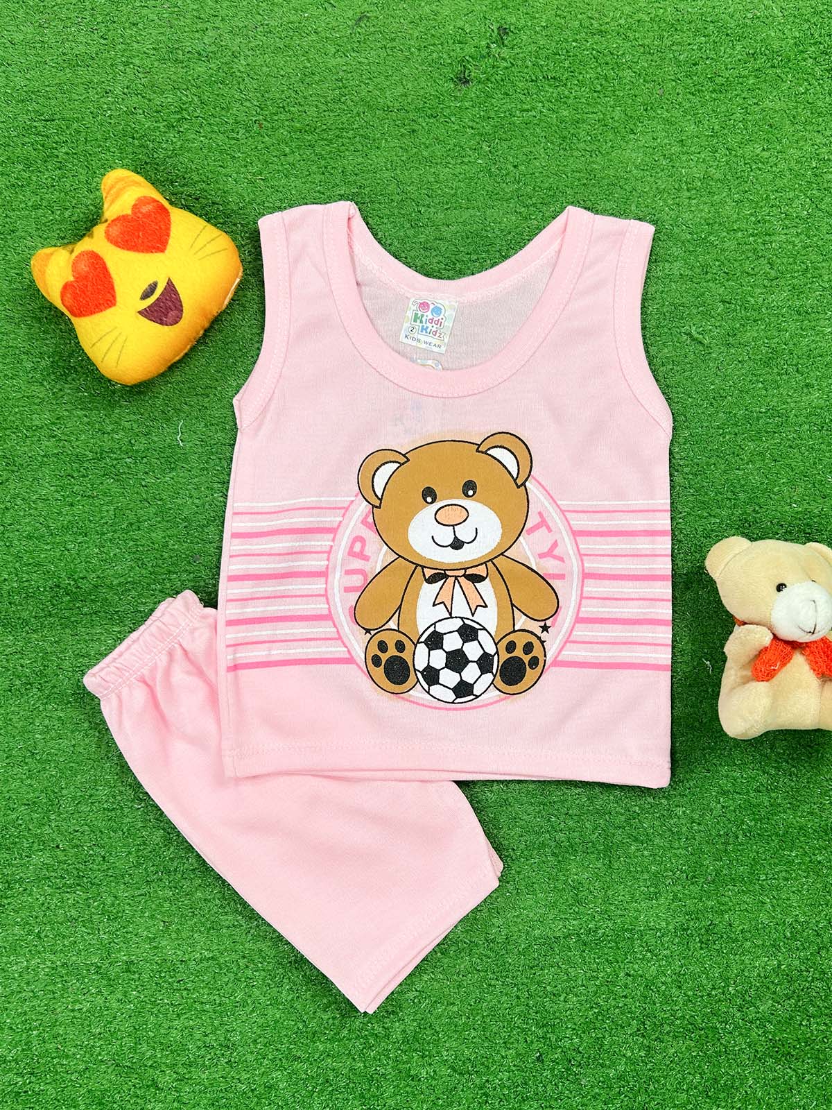 3Mth - 9Mth Bear Pink Baba Suit For Newborn HG NBS747