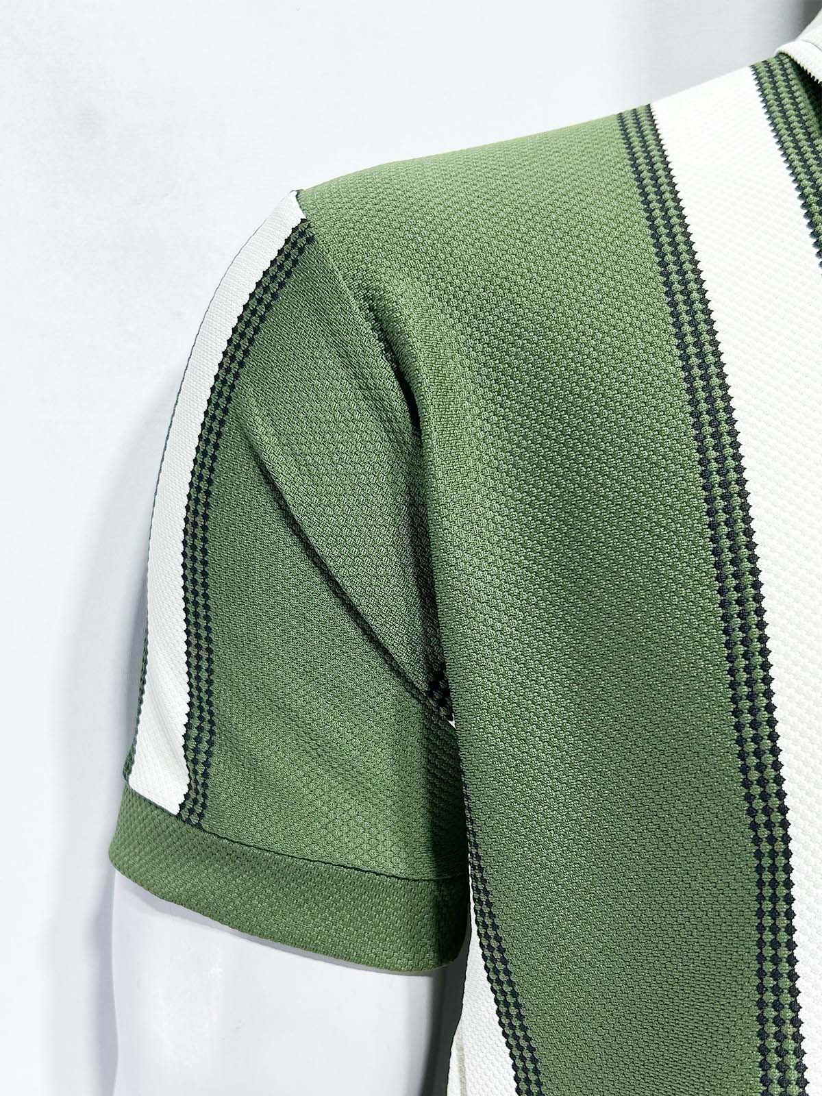 Green Old Money Polo T-Shirt For Men MTS476