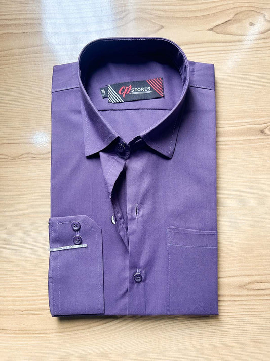 MFS582 Purple Formal Dress Shirt For Men
