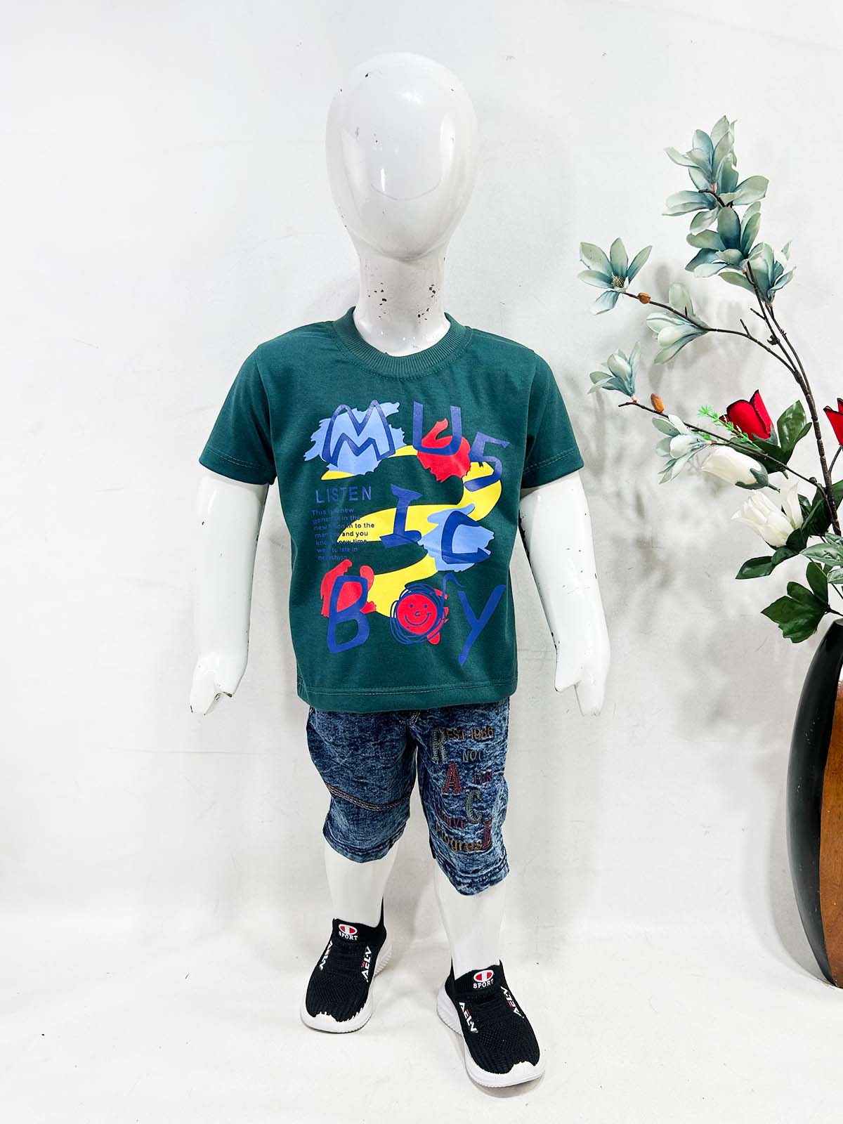 1Yr - 4Yrs Boy Green Suit For Kids RZ BS664