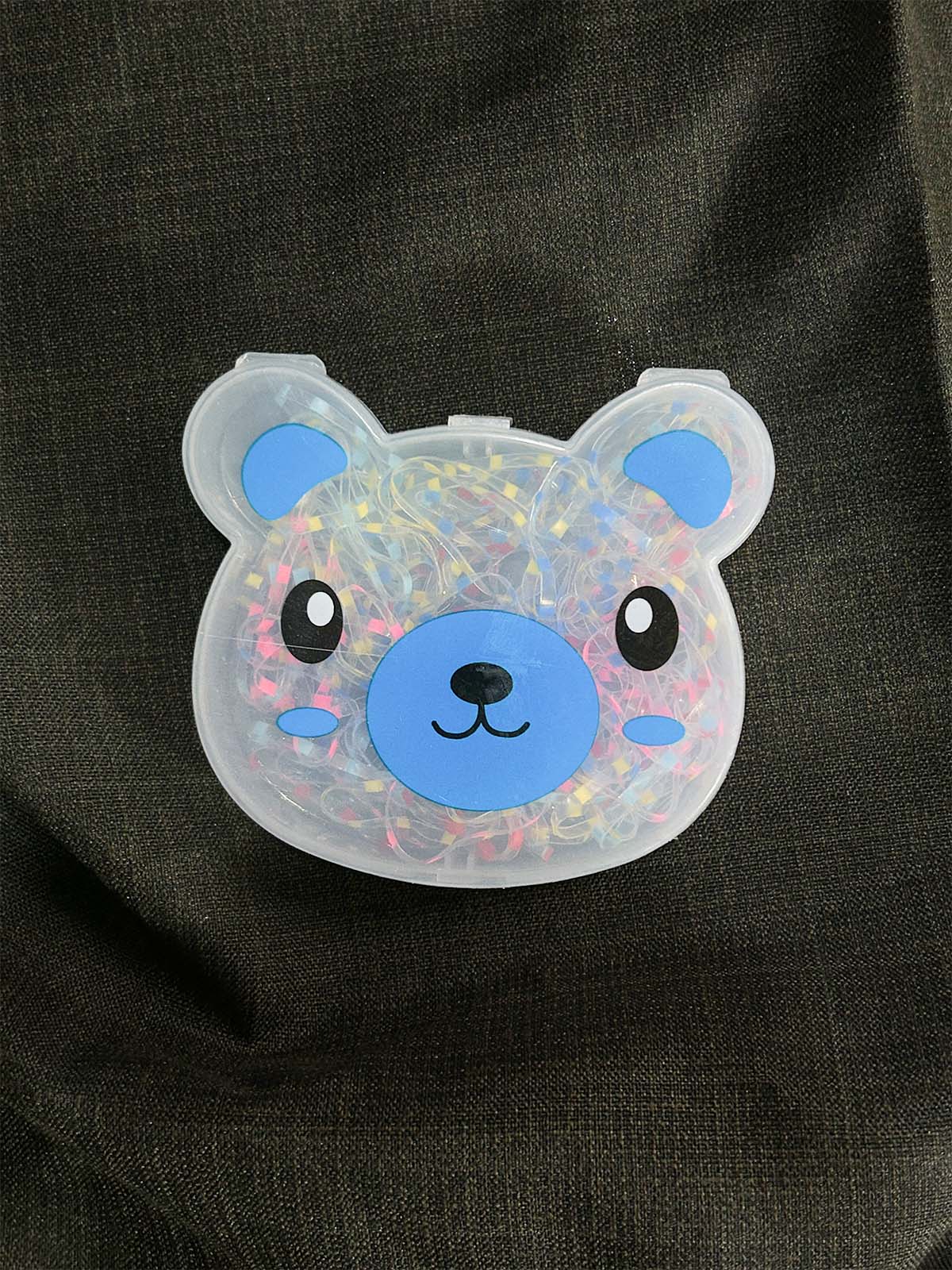 Colorful Hair Rubber Bands Set With Organizer Box GHB37