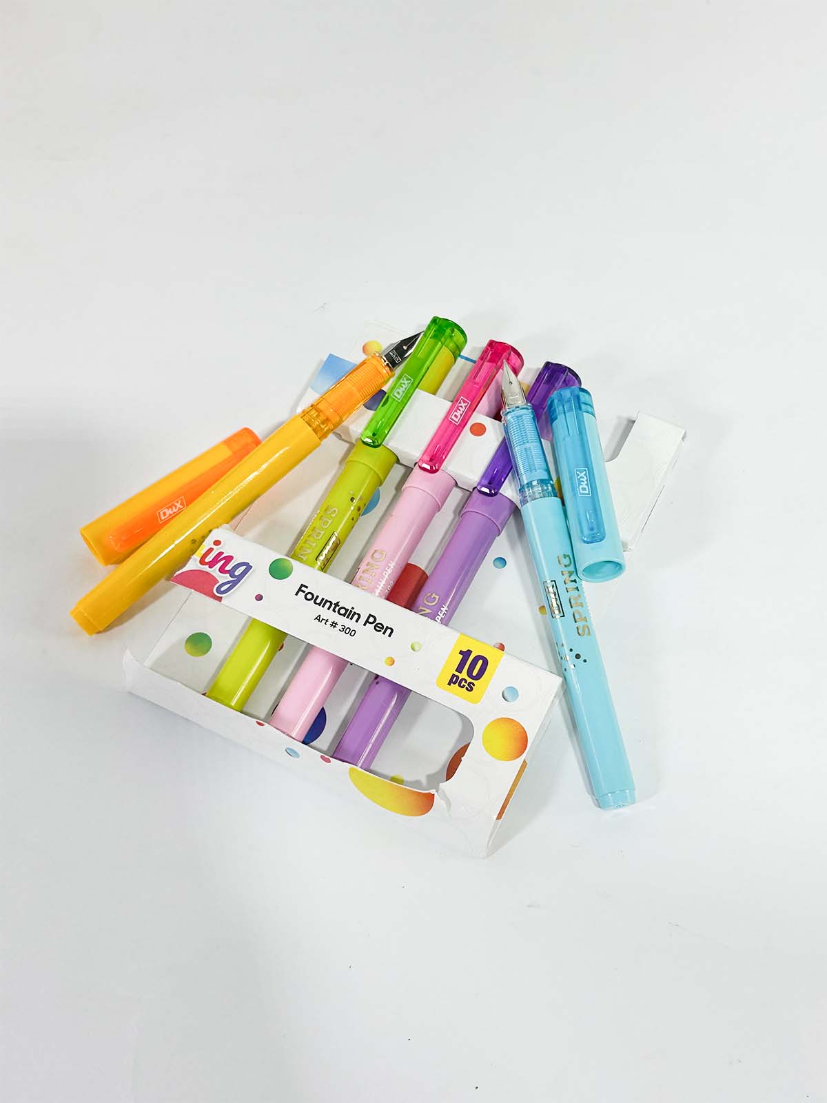 Pack Of 5 Mukticolor Dux Spring Ink Pen DX-300 PB238
