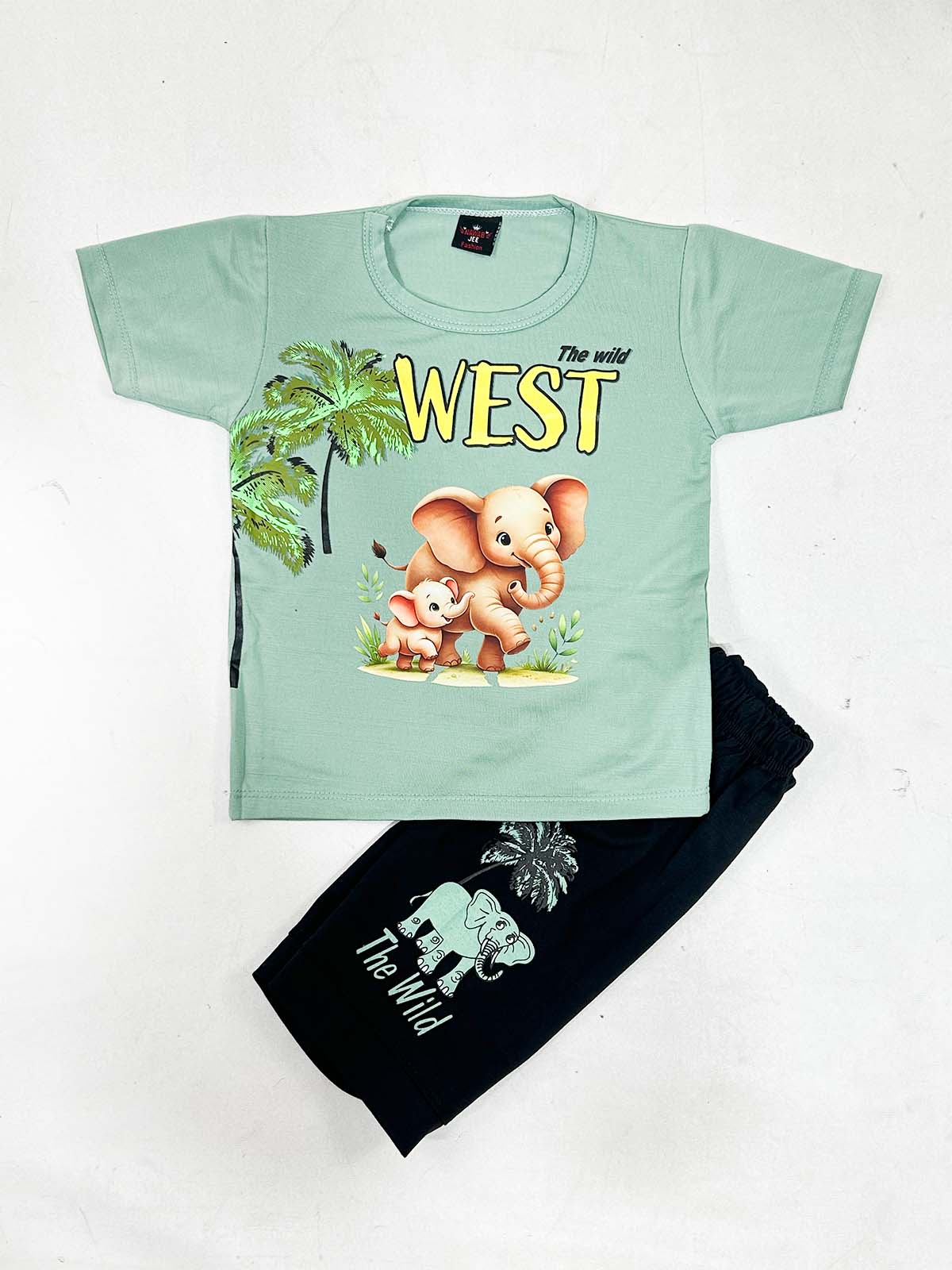 2Yr - 5Yrs Green Suit For Kids NJ BS707