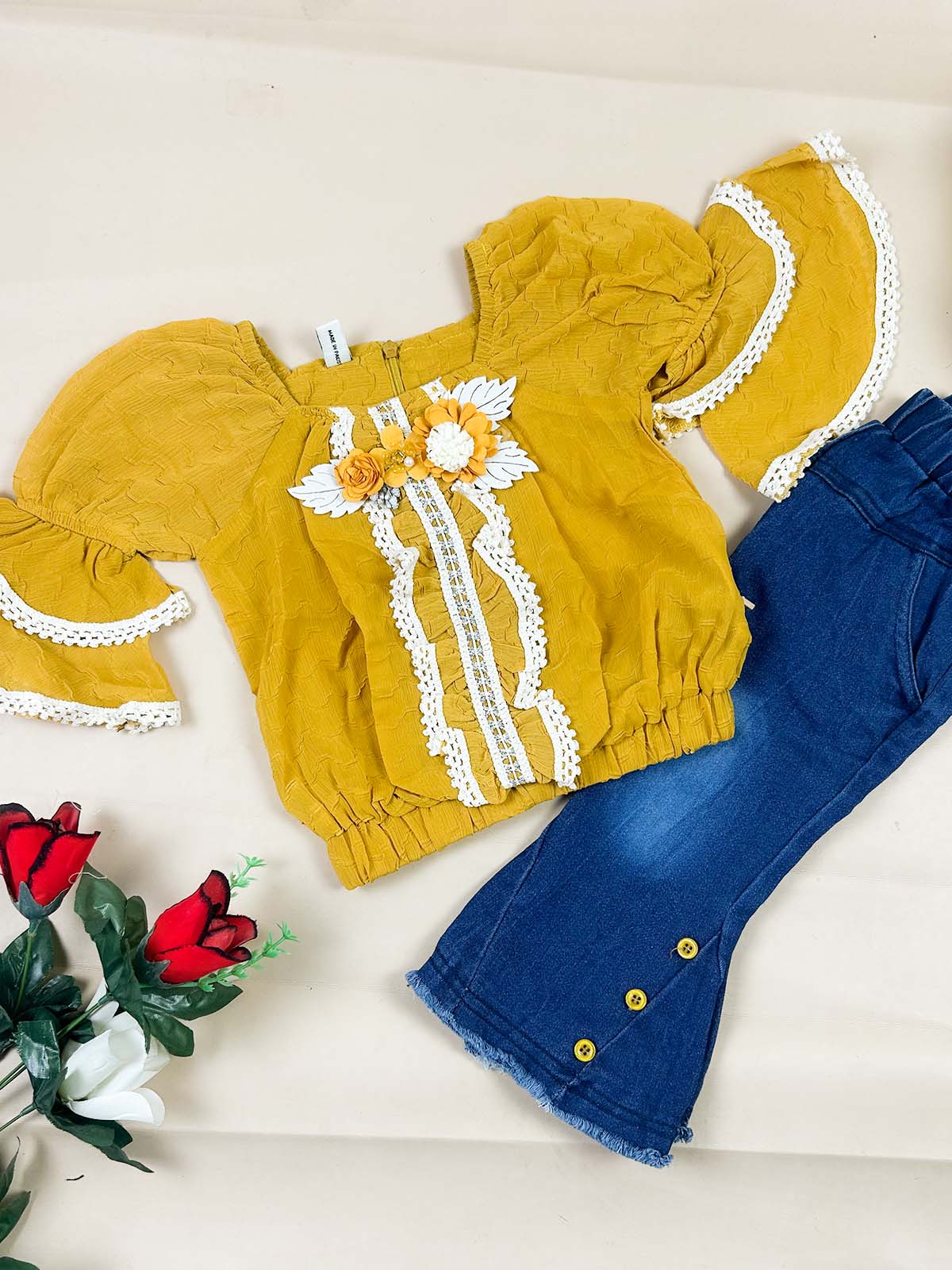 1Yr - 4Yrs Yellow Suit For Girls TG GS468