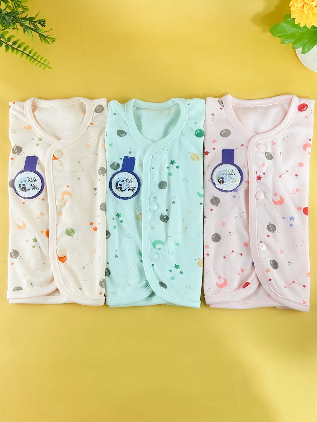 0Mth - 3Mth Pack of 3 Multicolor Suit For Newborns 02