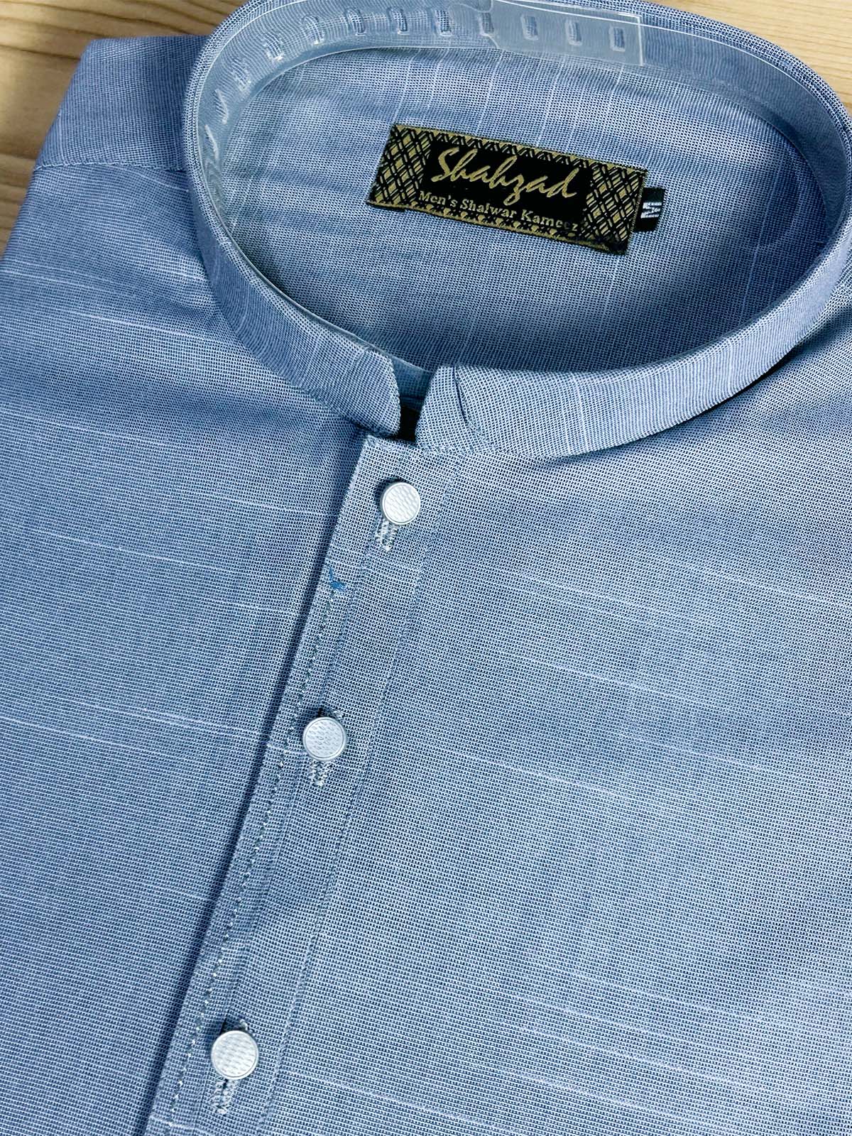 972-3 Grey Stitched Kurta Pajama Suit For Men MSK428