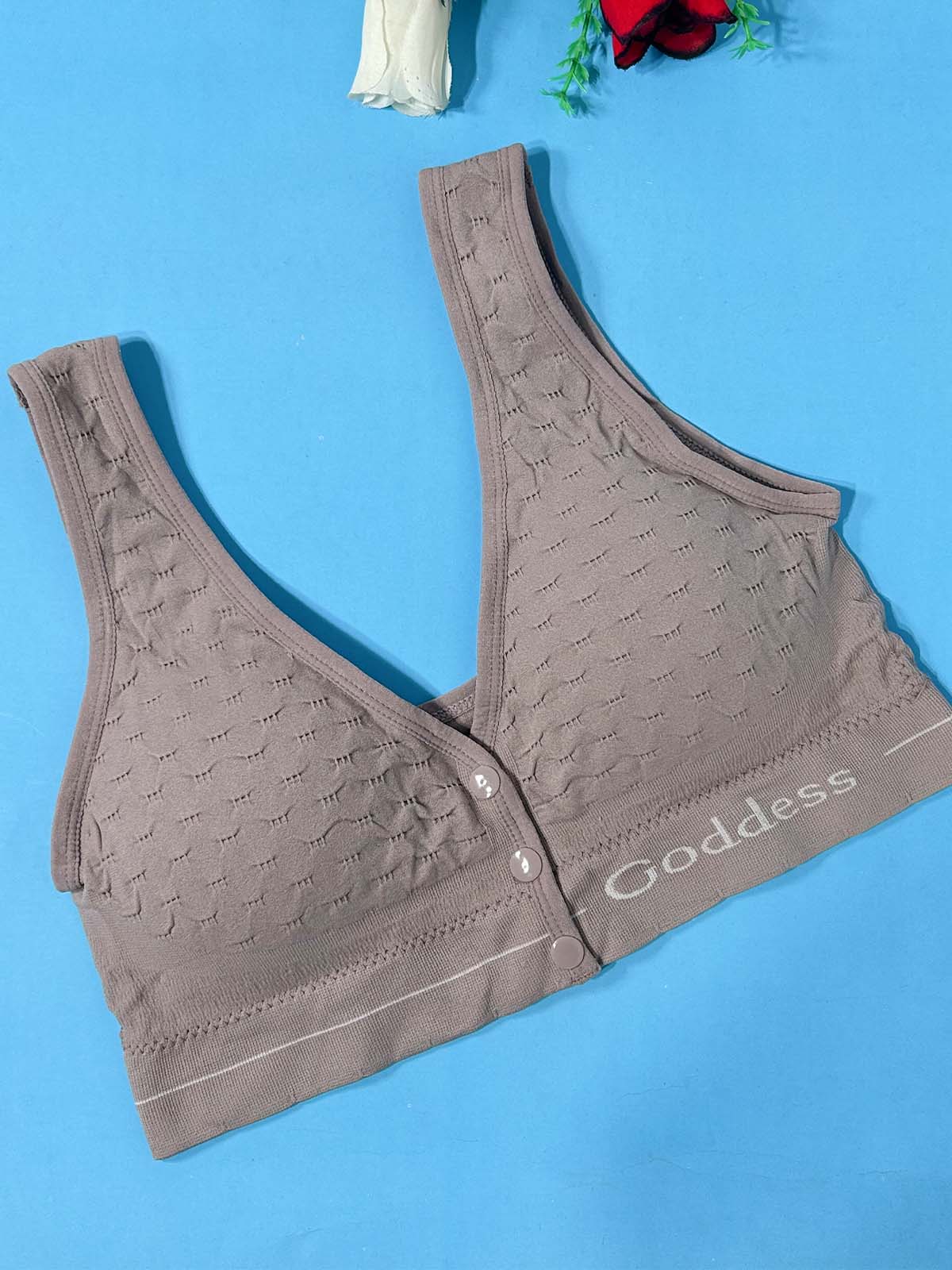 Seamless Grey Padded Bra For Women LB77