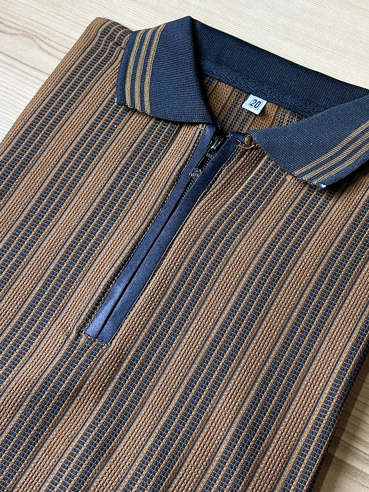 5Yrs - 14Yrs Brown Old Money Polo T-Shirt For Boys BTS138