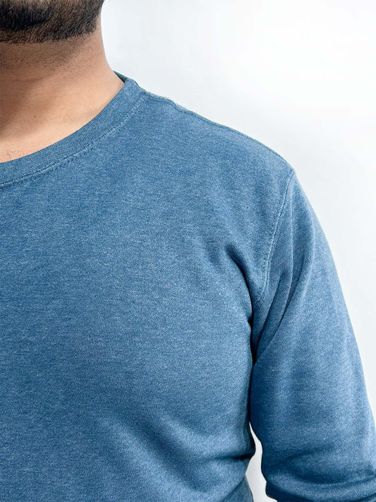 Blue Full Sleeve T-Shirt For Men MTS404