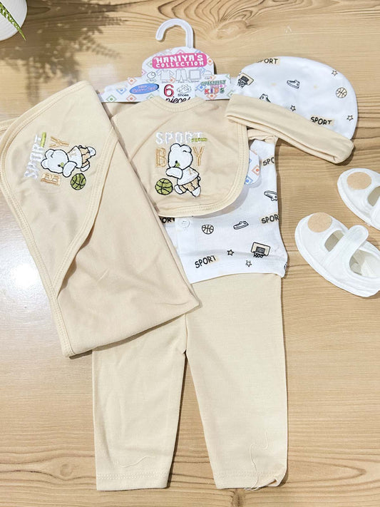 0Mth - 3Mth Fawn 6Pcs Gift Set For Newborn HG NBGS368