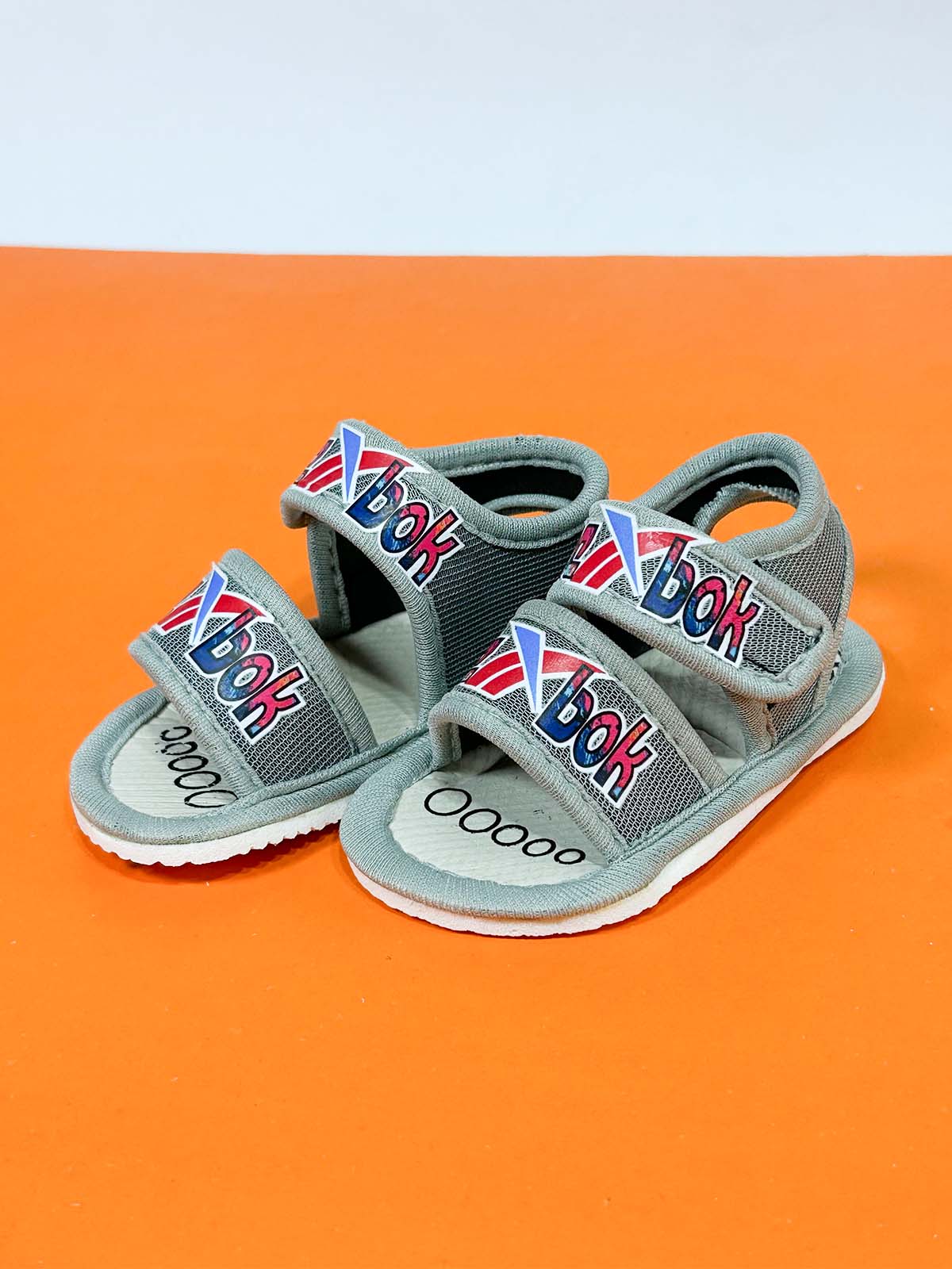 Grey Sandal For Newborn NB84