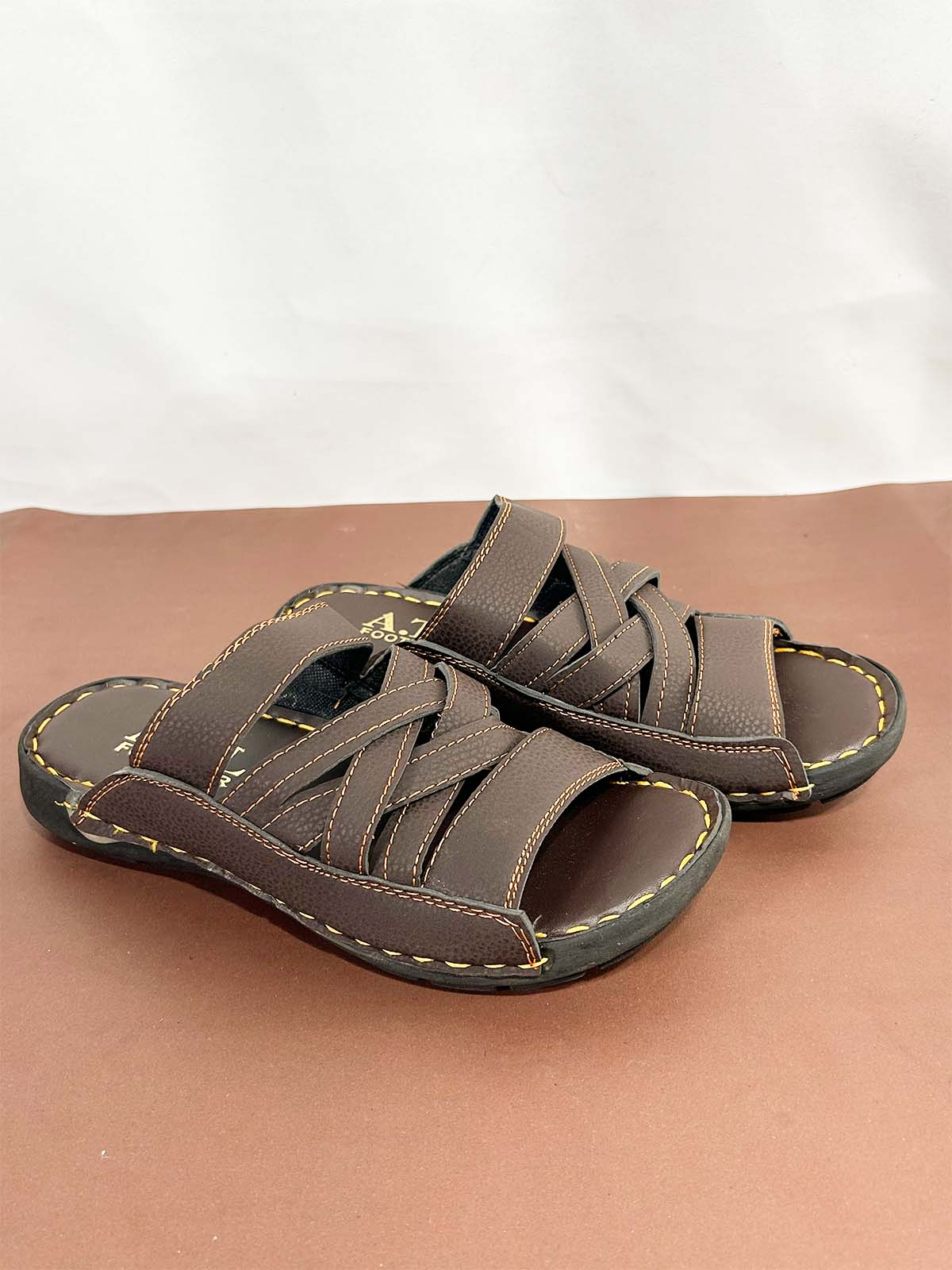 Brown Casual Slippers for Men MC116