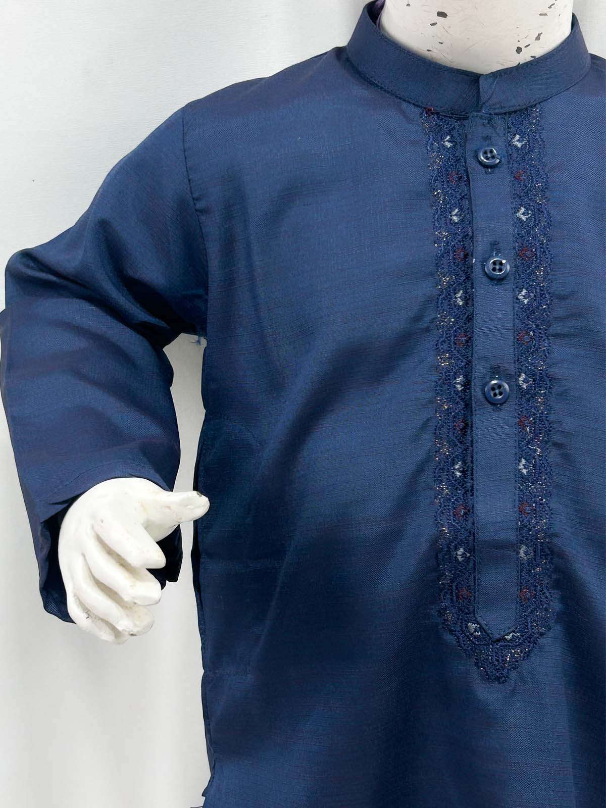 2Yrs - 8Yrs Blue Kameez Shalwar Suit For Boy AM BKS209