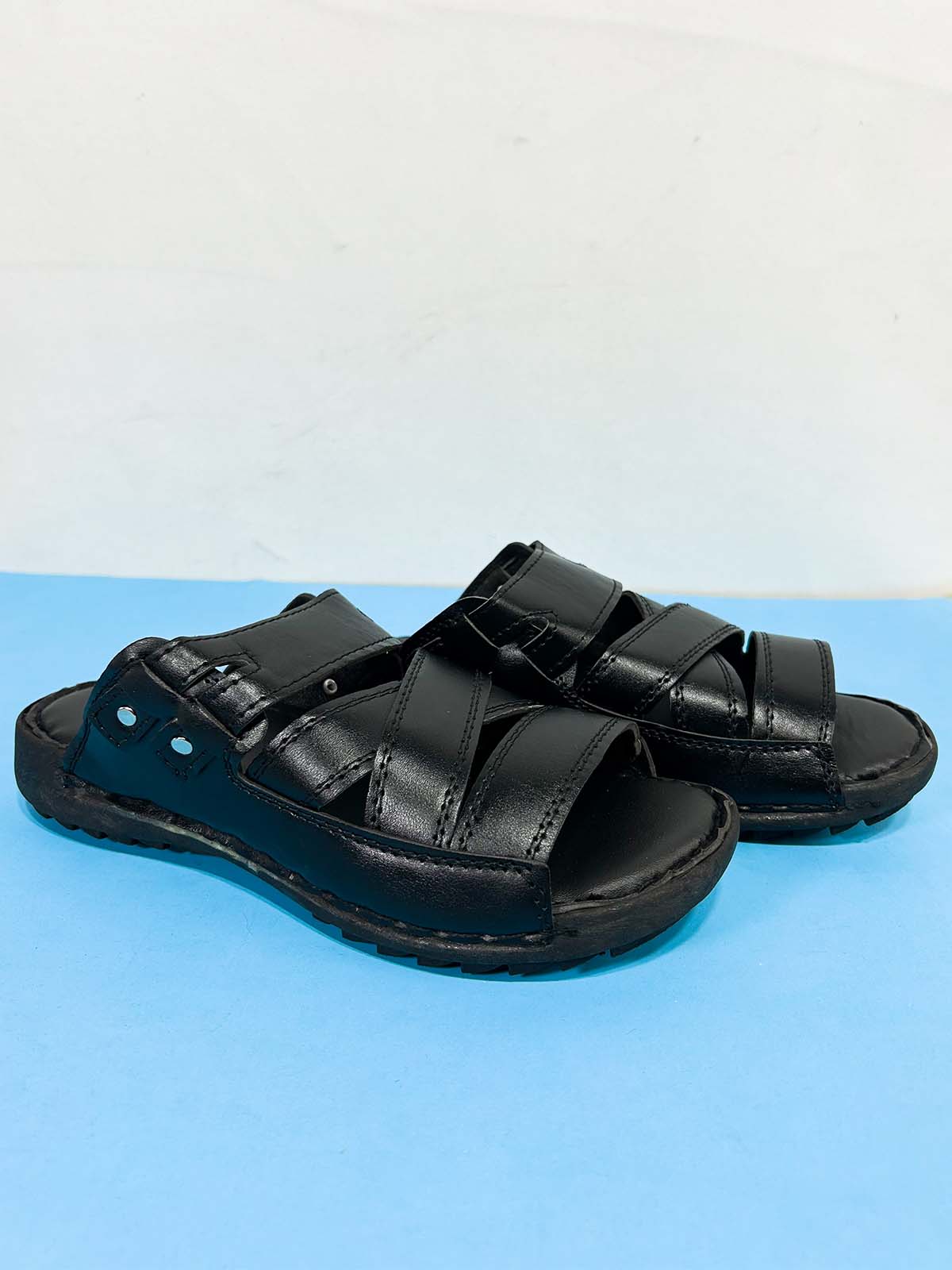 Black Casual Slippers for Men MC123