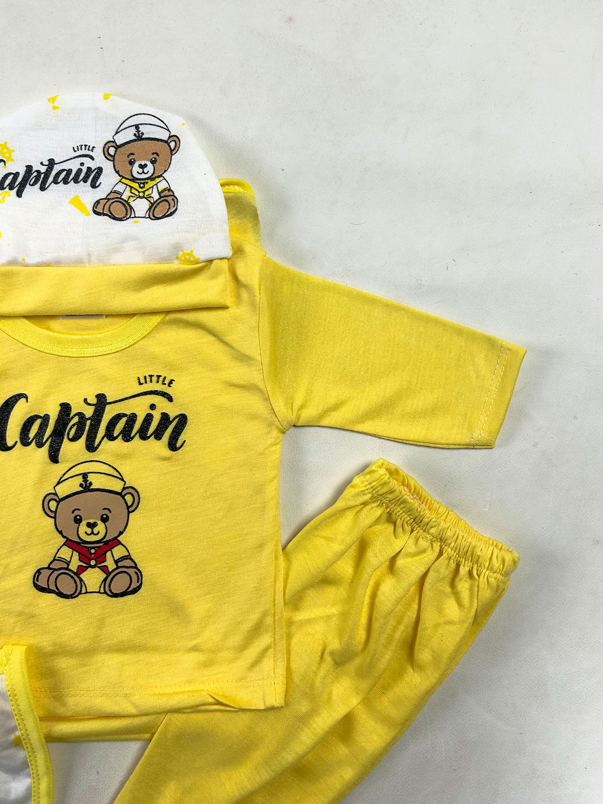 0Mth - 3Mth Captain Yellow 5Pcs Gift Set For Newborn NBGS435