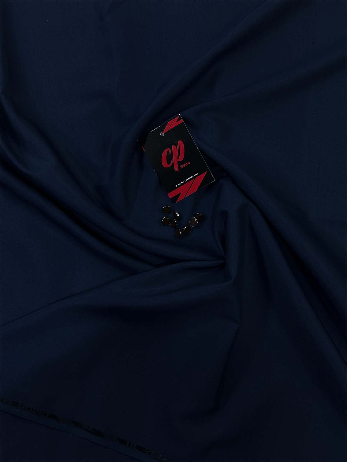 Navy Blue Unstitched Kameez Shalwar For Men MUF150