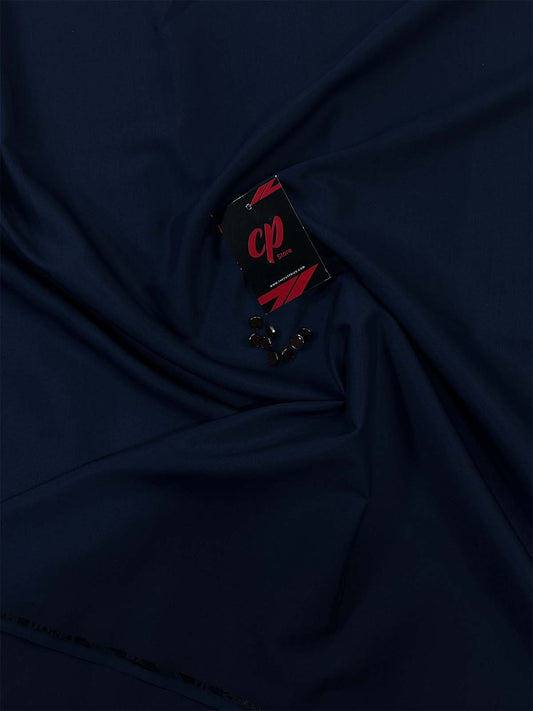 Navy Blue Unstitched Kameez Shalwar For Men MUF150