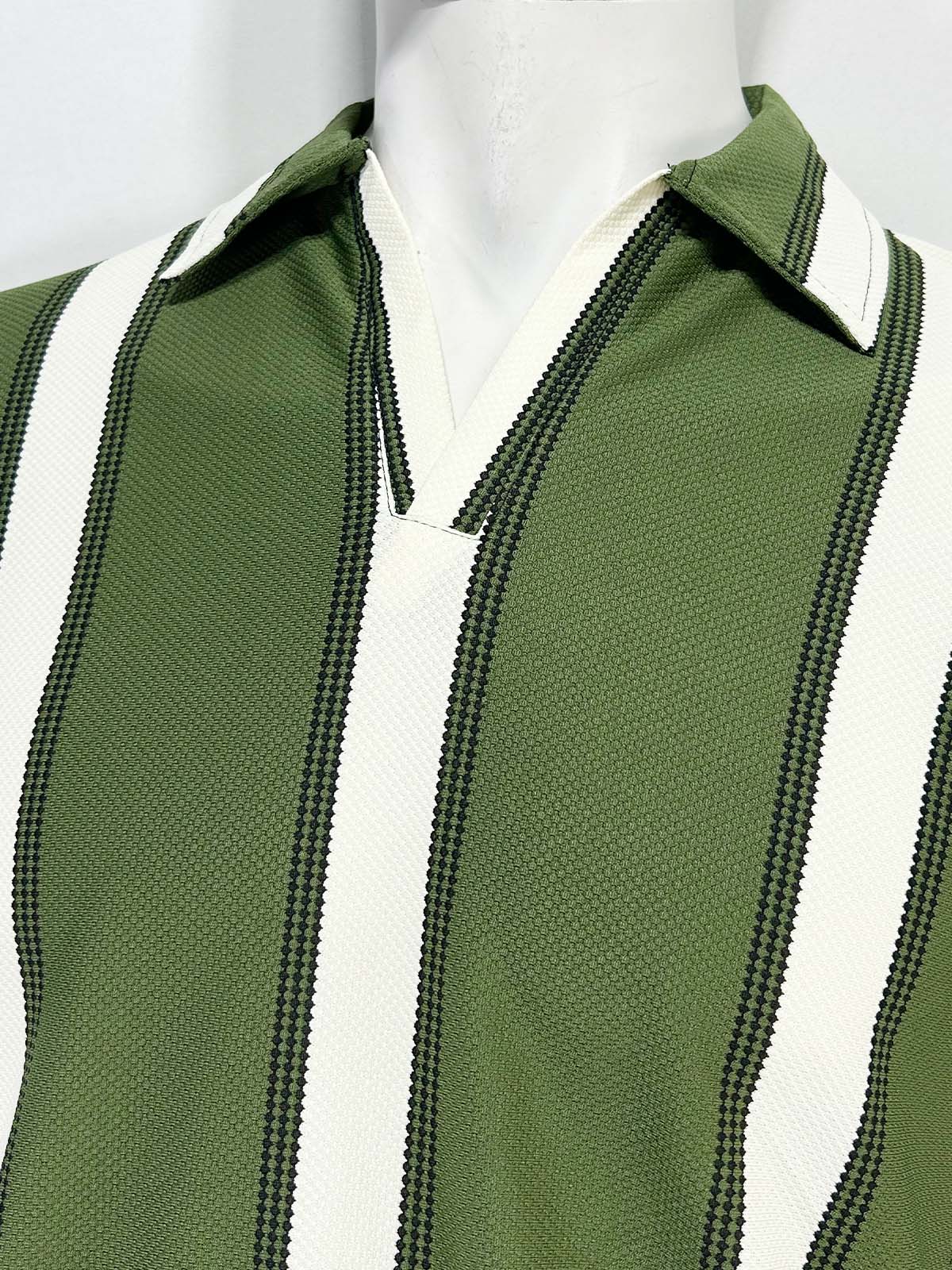 Green Old Money Polo T-Shirt For Men MTS476