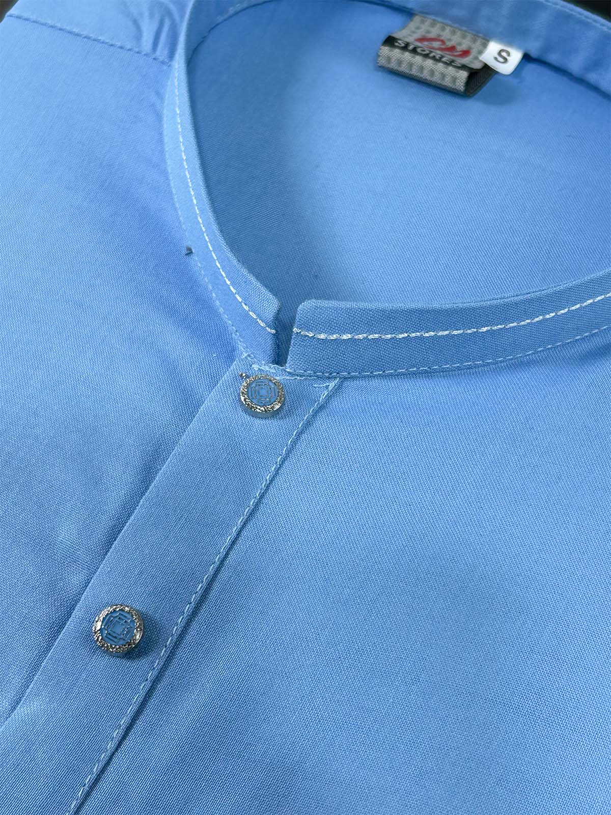Light Blue Plain Kurta for Men MK26