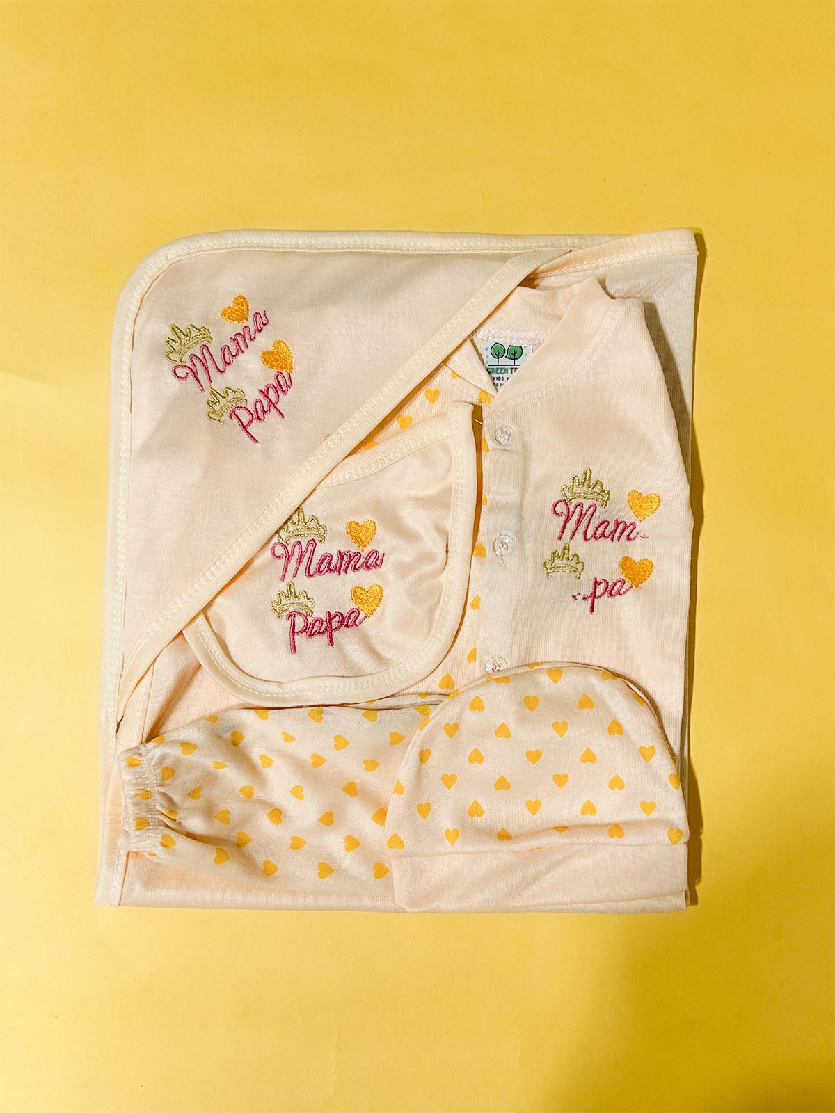 0Mth - 3Mth Brown 5Pcs Gift Set For Newborn HG NBGS325