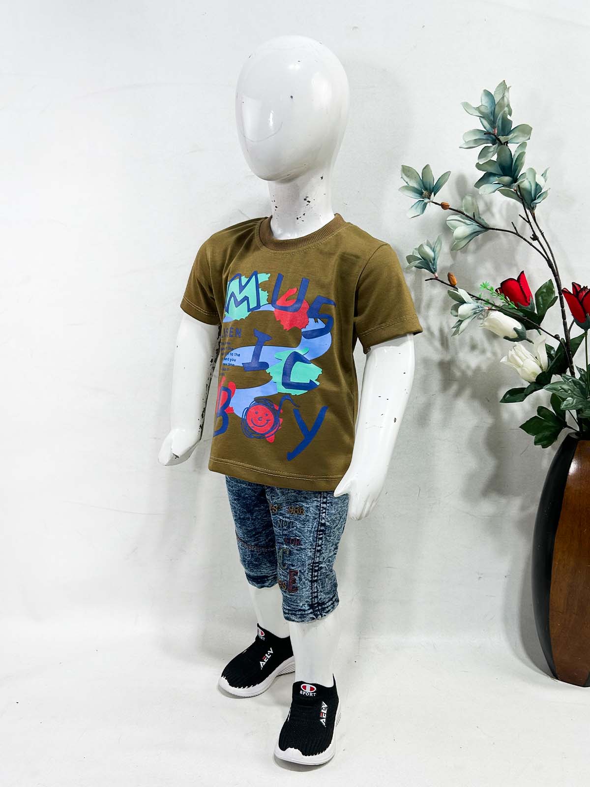 1Yr - 4Yrs Boy Olive Suit For Kids RZ BS665