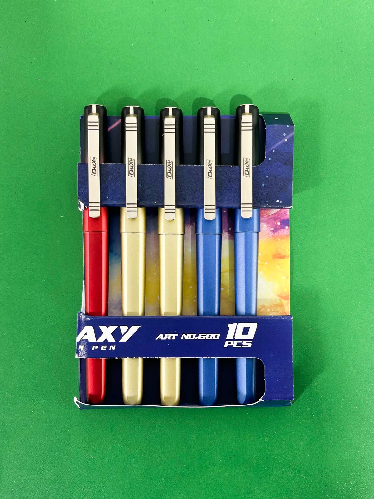 Pack Of 5 Multicolor Dux Galaxy Ink Pen DX-600 PB239