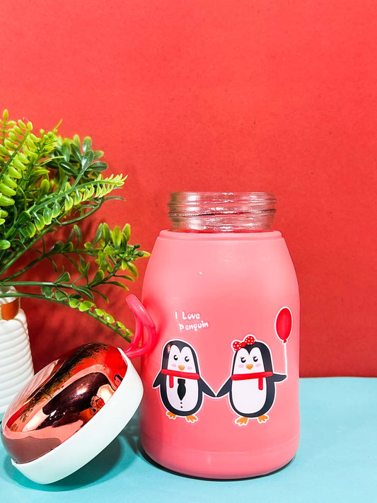 Pink Vacuum Flask / Insulated Water Cup - 400ML / Thermos Temperature Double Walled
