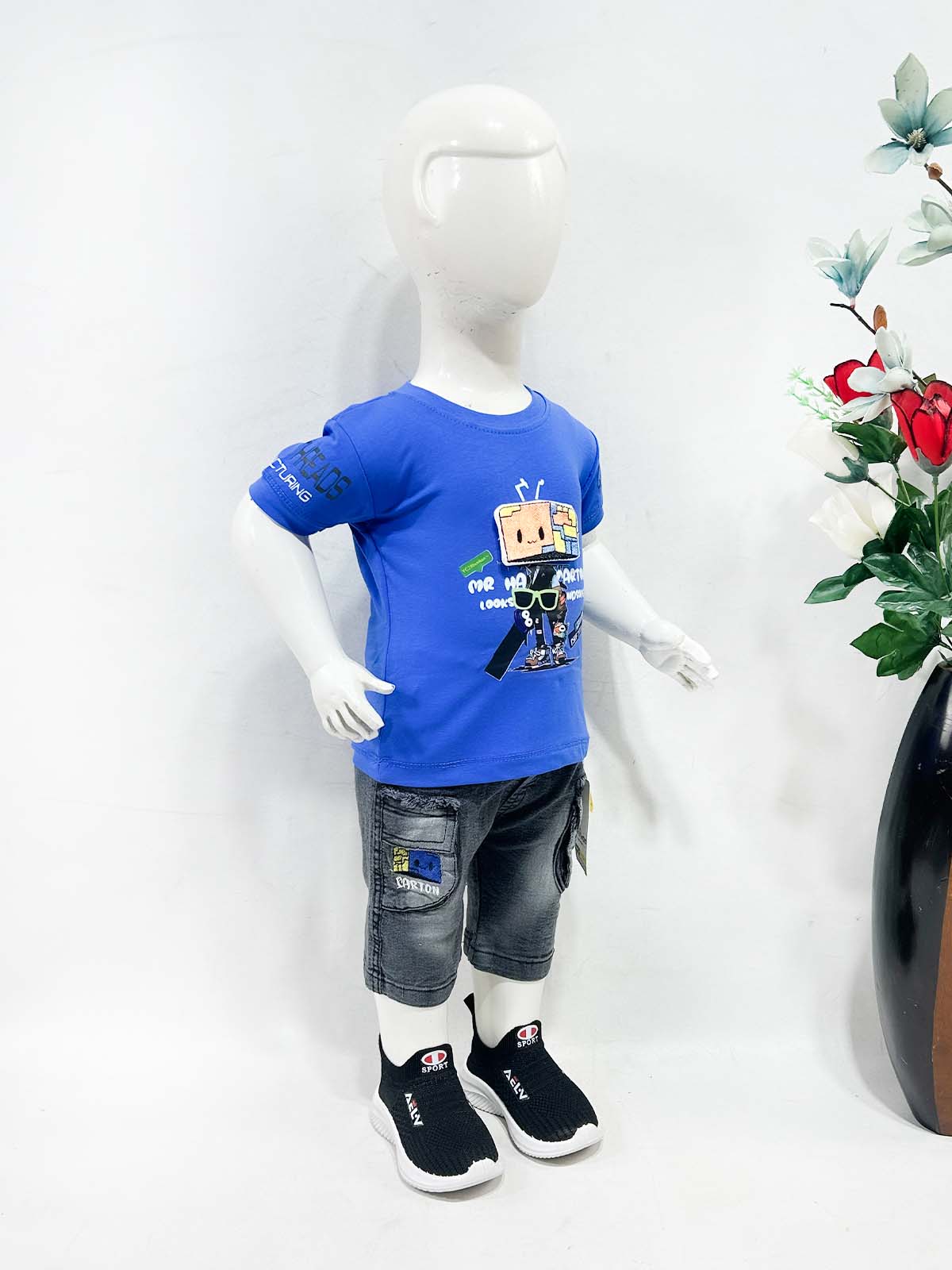 3Mth - 9Mth Blue Baba Suit For Newborns AJ NBS740