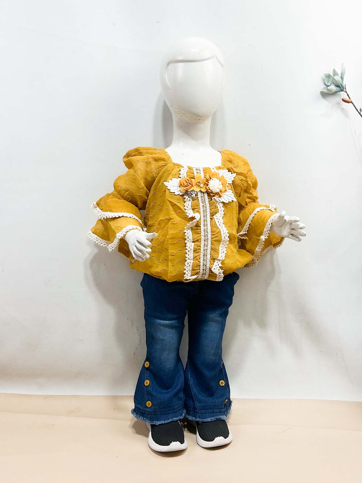 1Yr - 4Yrs Yellow Suit For Girls TG GS468