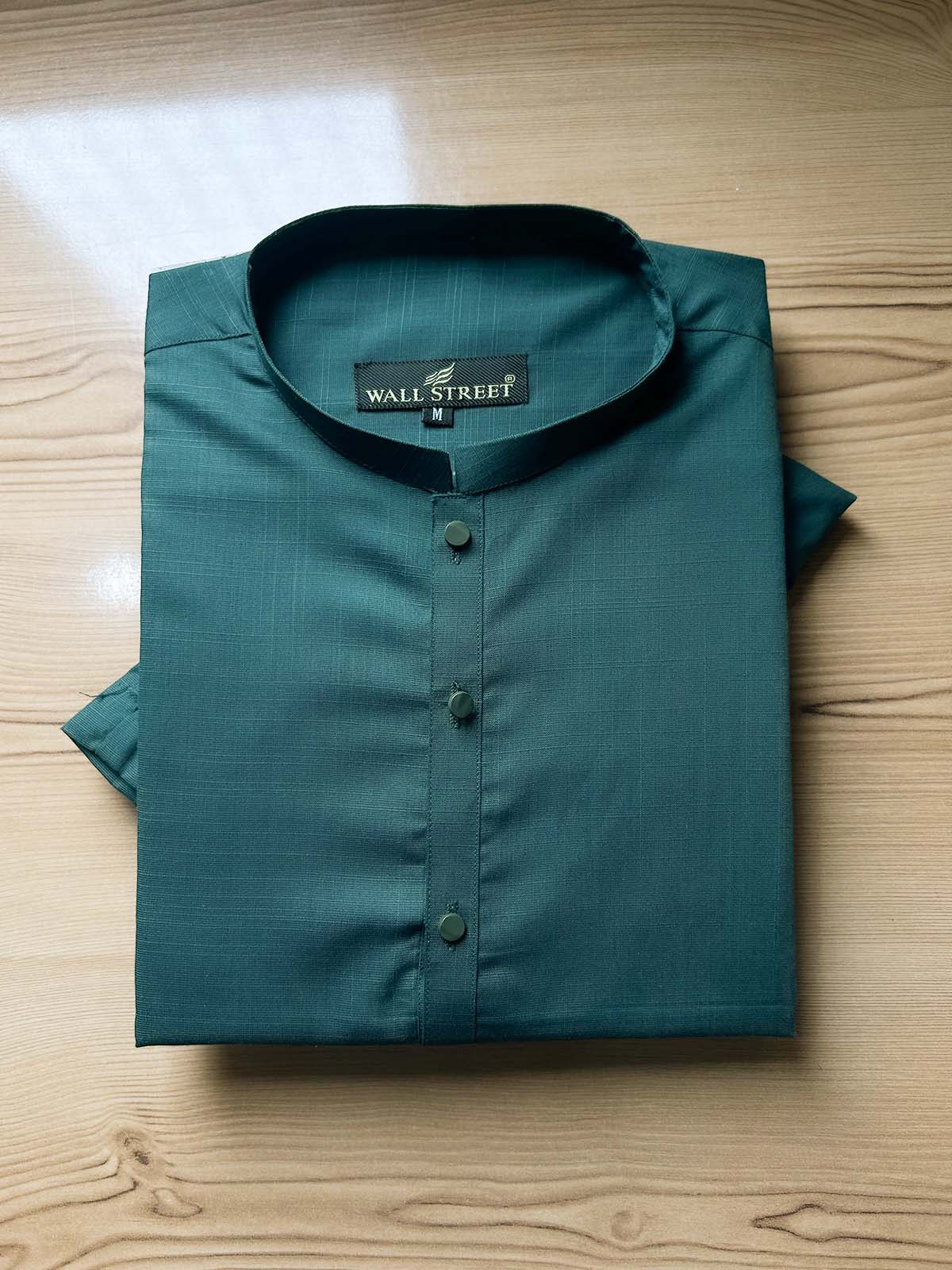 032-3 MSK566 Green Stitched Suit Sherwani Collar Kurta Pajama For Men