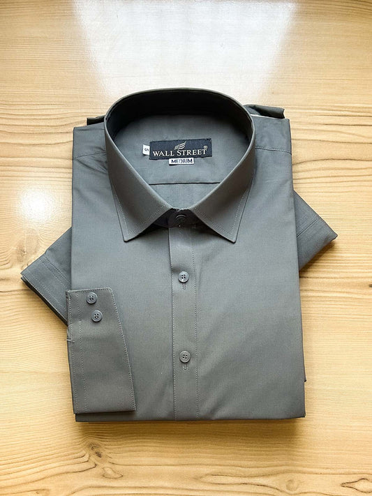 955-3 MSK469 Charcoal Stitched Suit Shirt Collar Kameez Shalwar For Men