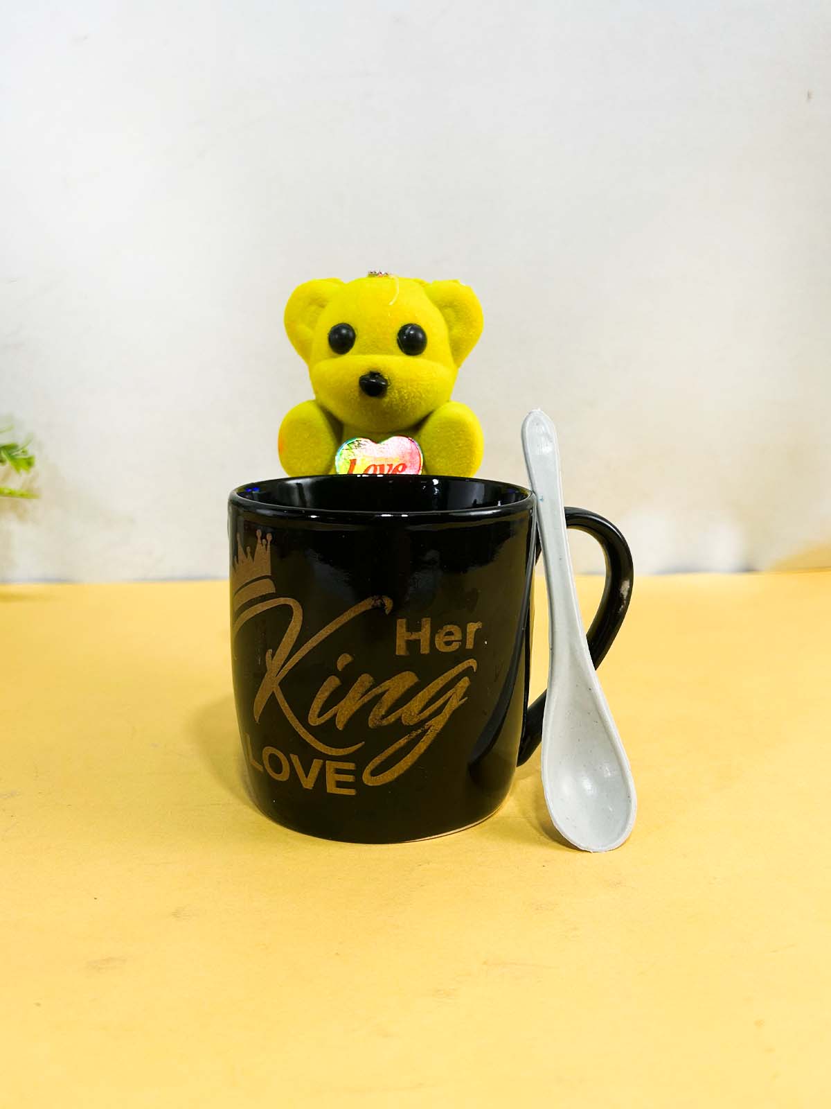 Coffee Mug With Teddy Bear and Spoon CM54