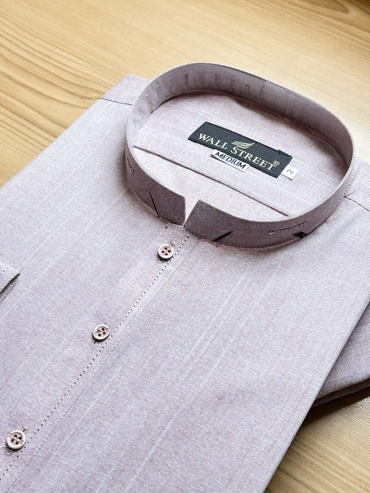 964A-6 MSK482 Light Purple Stitched Suit Sherwani Collar Kameez Shalwar For Men