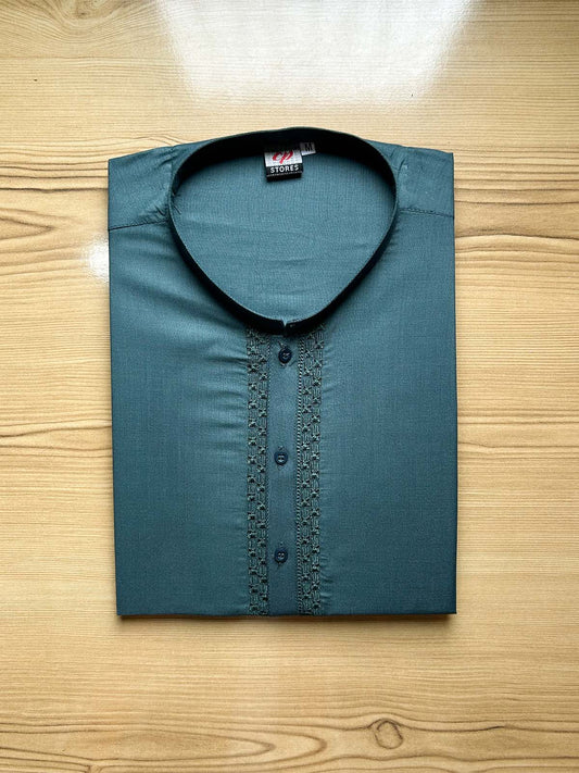 Green Embroidery Kurta for Men MK22